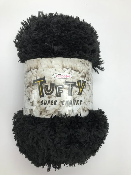 King Cole Tufty Super Chunky Yarn 200g - Black 2790