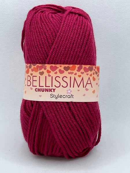 Stylecraft Bellissima Chunky Yarn 100g - Rio Red 3932