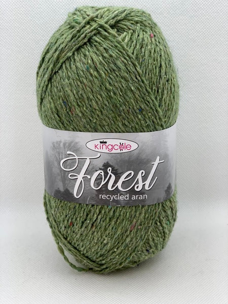 King Cole Forest Recycled Aran Yarn 100g - Grizedale Forest 1918