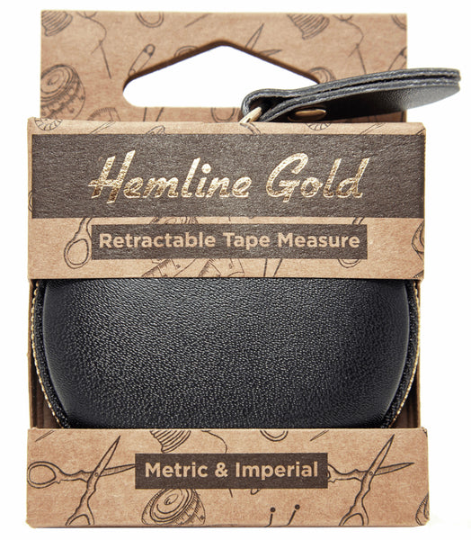 Hemline Gold Retractable Tape Measure 150cm - 253.HG