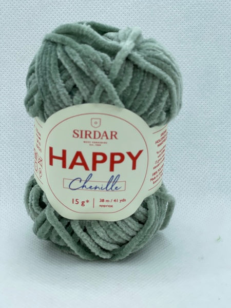 Sirdar Happy Chenille 4 Ply Yarn 15g - Mossy 0023