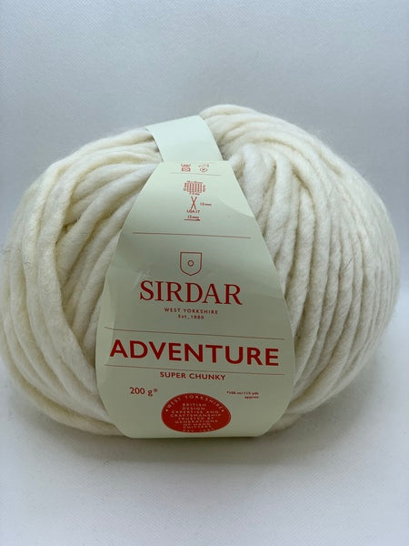 Sirdar Adventure Super Chunky Yarn 200g - Polar 100