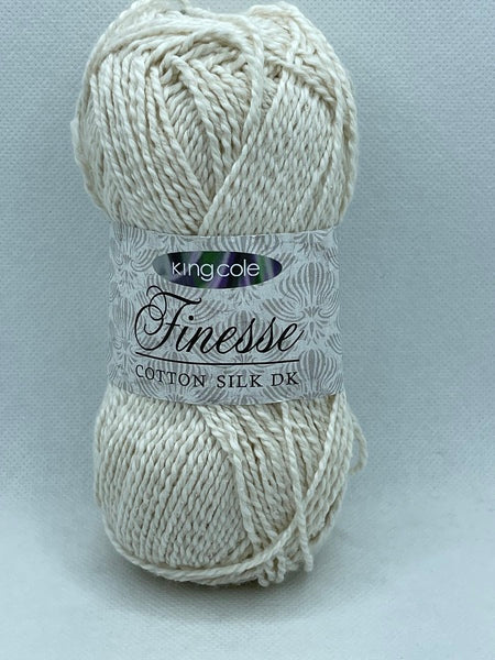 King Cole Finesse Cotton Silk DK 50g - Cream 2811