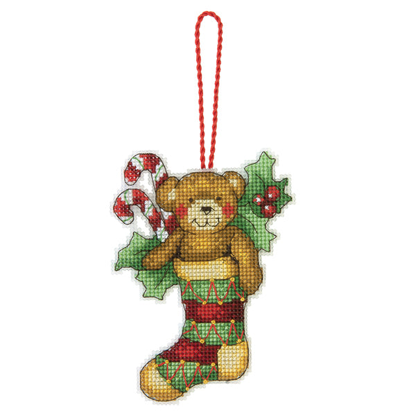 Dimensions Christmas Bear Ornament Cross Stitch Kit - 70-08894