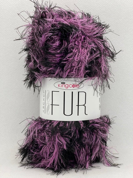 King Cole Luxury Fur Aran Yarn 100g - Ostrich 4202