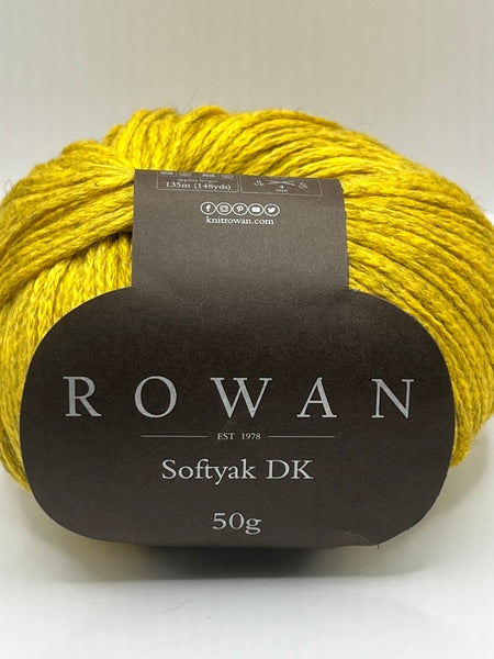 Rowan Softyak DK Yarn 50g - Jaune 252