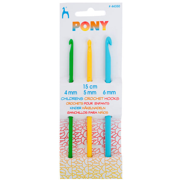 Pony Crochet Hook Set - 4, 5 6mm - 44350 — Material Needs