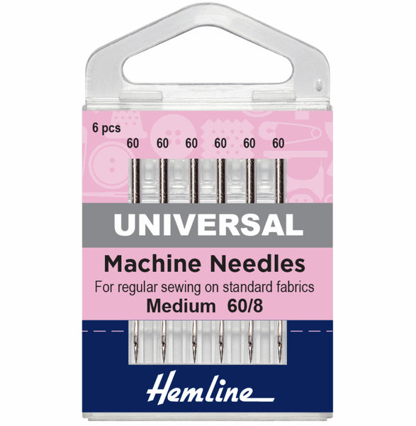 Hemline Machine Needles - Universal Extra Fine 60/8