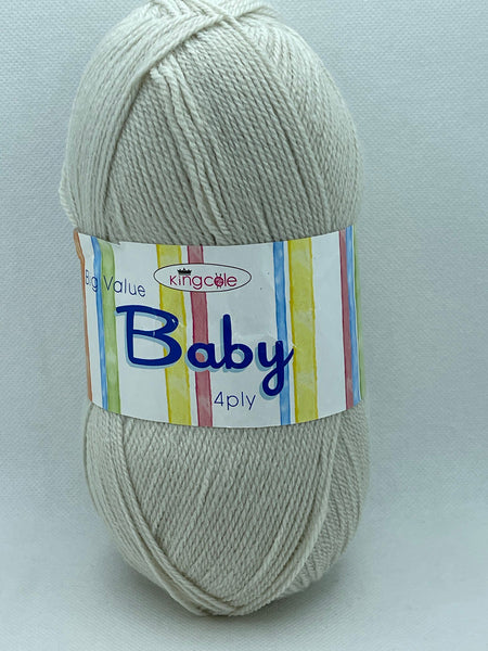 King Cole Big Value Baby 4 Ply Baby Yarn 100g - Cappuccino 3263