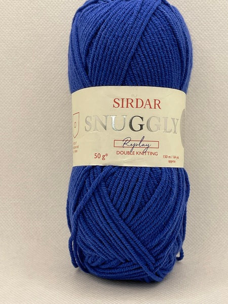 Sirdar Snuggly Replay DK Baby Yarn 50g - Blast Off Blue 129