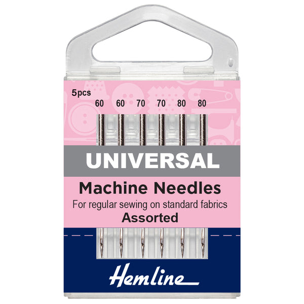 Hemline Sewing Machine Needles Universal Light Assortment - H100.991