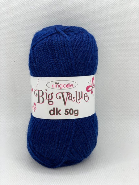 King Cole Big Value DK Yarn 50g - French Navy 4043 BoS