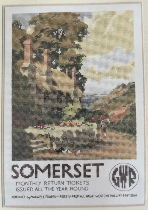 Heritage Crafts - Nostalgia Collection Counted Cross Stitch Kit - GWR Somerset