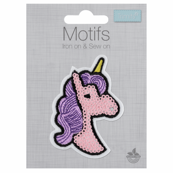 Motif - Pink Sequin Unicorn - CFM2\069A
