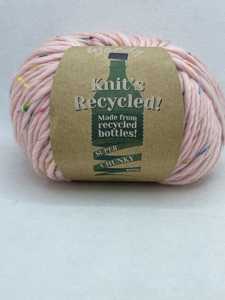 Wendy Knit’s Recycled Super Chunky Yarn 100g - Pink Flecked KR07 Bos