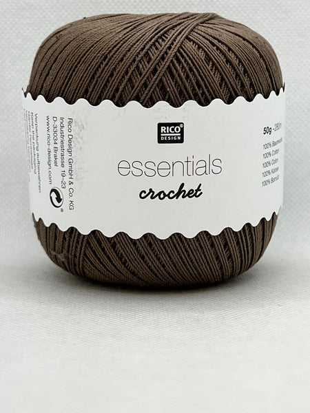 Rico Essentials Crochet Cotton Yarn 50g - Taupe 040