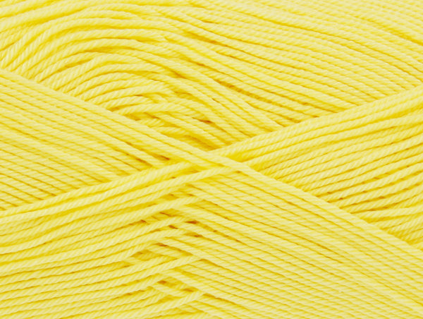 King Cole Giza Cotton 4 Ply yarn 50g - Yellow 2206