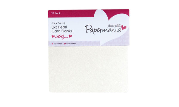 Card Blanks and Envelopes 3” Square Cream Pack of 20 - PMA 151003