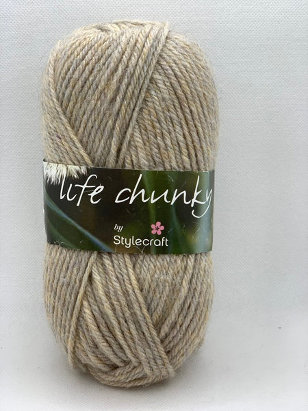 Stylecraft Life Chunky Yarn 100g - Oatmeal 2303 (Discontinued)