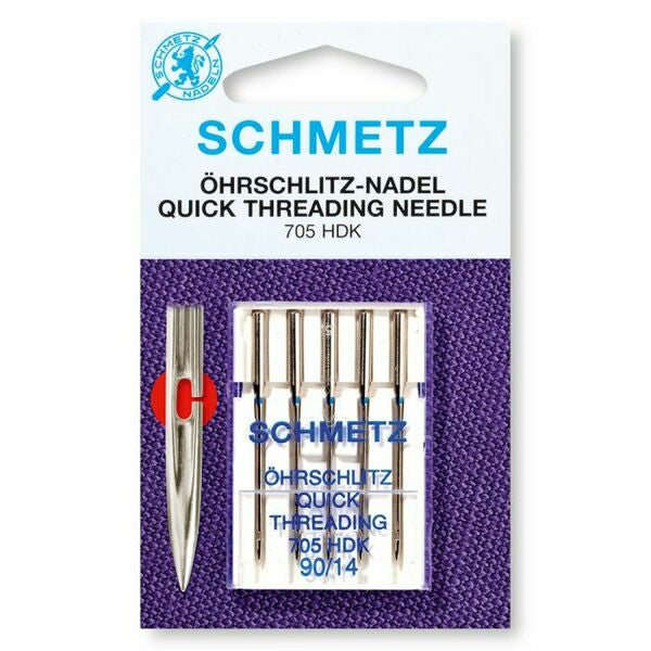 Schmetz Sewing Machine Needles Easy Thread 90/14 - 705/HDK