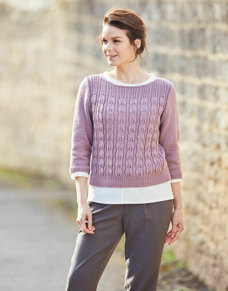 Knitting Pattern - Ladies Sweater in Sirdar No 1 DK - 10007