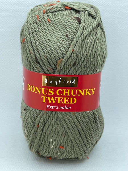 Hayfield Bonus Tweed Chunky Yarn 100g - Sage 0109
