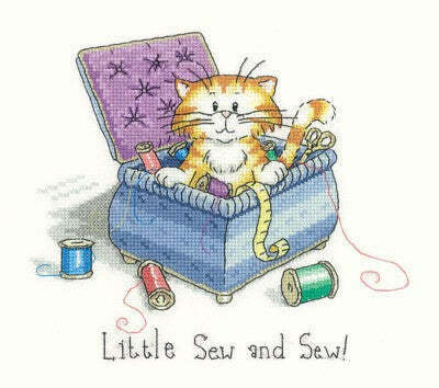 Heritage Crafts Cats Rule Cross Stitch Kit - Little Sew and Sew! CRLS1049
