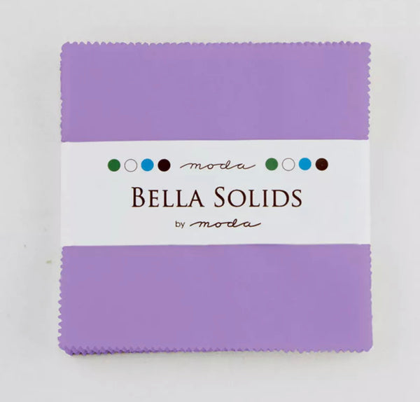Moda Charm Pack - Bella Solids - Hyacinth - 9900PP-32