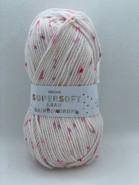 Sirdar Snuggly Supersoft Rainbow Drops Aran Baby Yarn 100g - Jelly Bean 0850