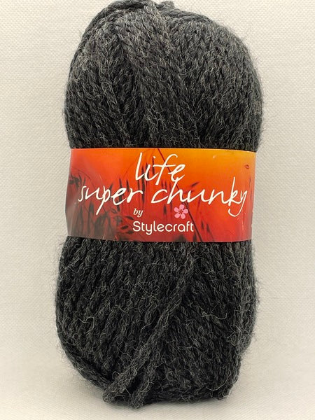 Stylecraft Life Super Chunky Yarn 100g - Charcoal 2371
