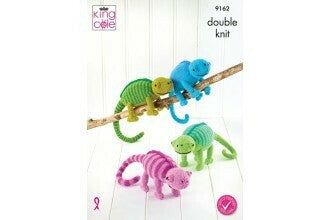 Knitting Pattern Chameleon Toys King Cole Big Value DK 9162