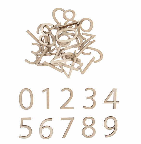 Advent Calendar Numbers - 39 Pieces 20mm - C2404