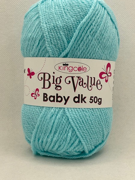 King Cole Big Value Baby DK Baby Yarn 50g - Aqua 4068