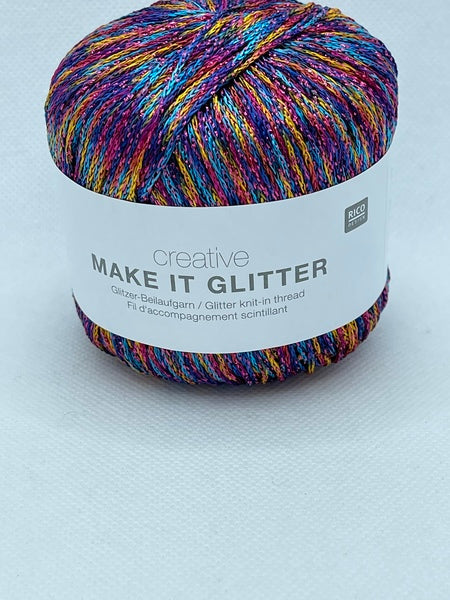 Rico Creative Make It Glitter Knit-In Thread 25g - Rainbow 004 BoS/Mhd