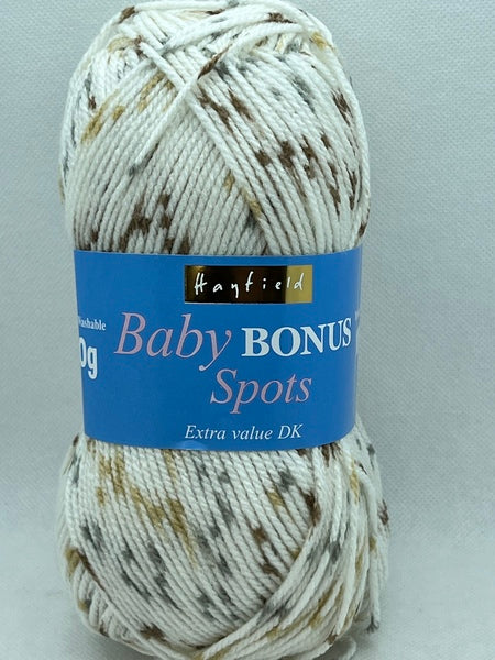 Hayfield Baby Bonus Spots DK Baby Yarn 100g - Pebbles 0205
