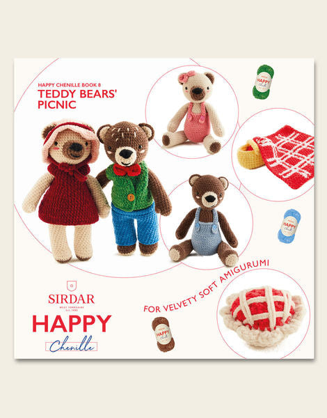 Sirdar Happy Chenille Book 8 Teddy Bears’ Picnic - BK 562