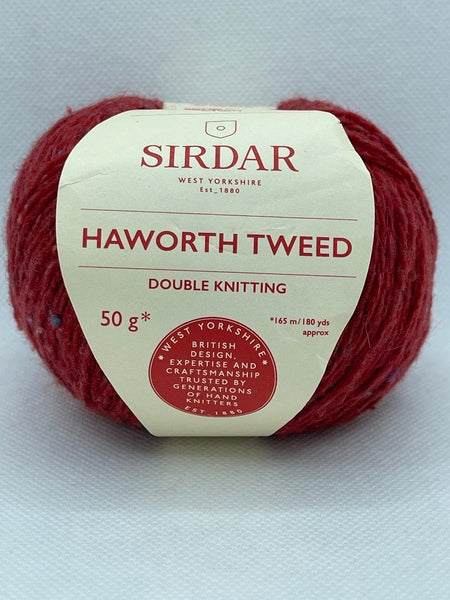 Sirdar Haworth Tweed DK Yarn 50g - West Riding Red 0906