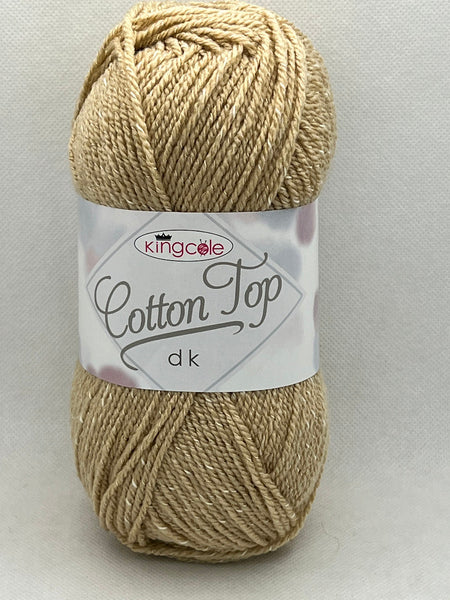 King Cole Cotton Top DK Yarn 100g - Sand 4226