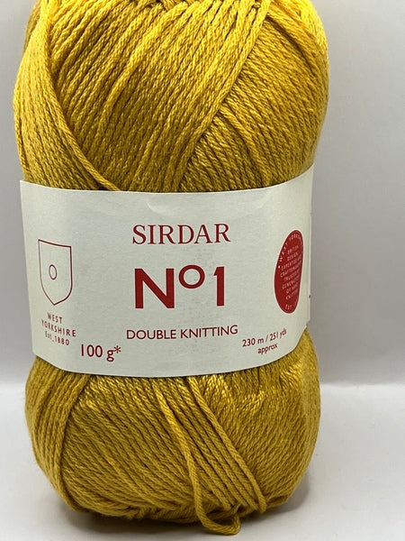 Sirdar No 1 DK Yarn 100g - Mustard 0233