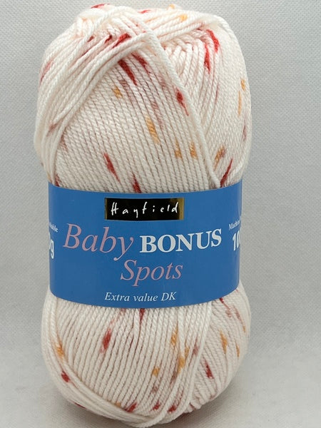 Hayfield Baby Bonus Spots DK Baby Yarn 100g - Sprinkles 0200