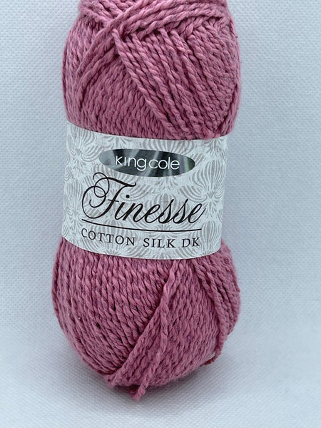 King Cole Finesse Cotton Silk DK 50g - English Rose 2813