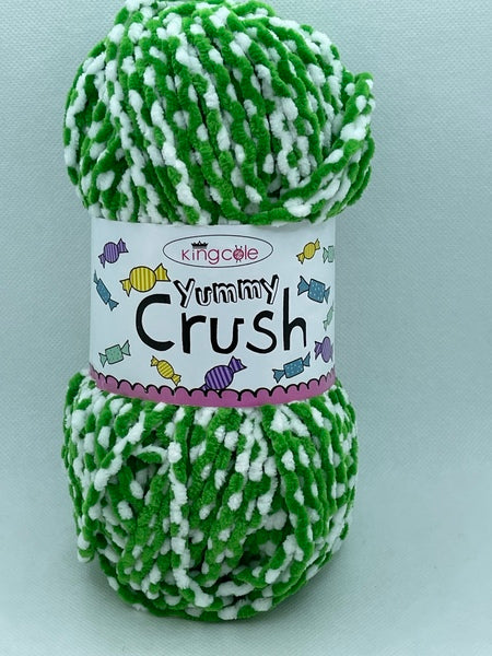 King Cole Yummy Crush Super Chunky Yarn 100g - Apple Fizz 4591