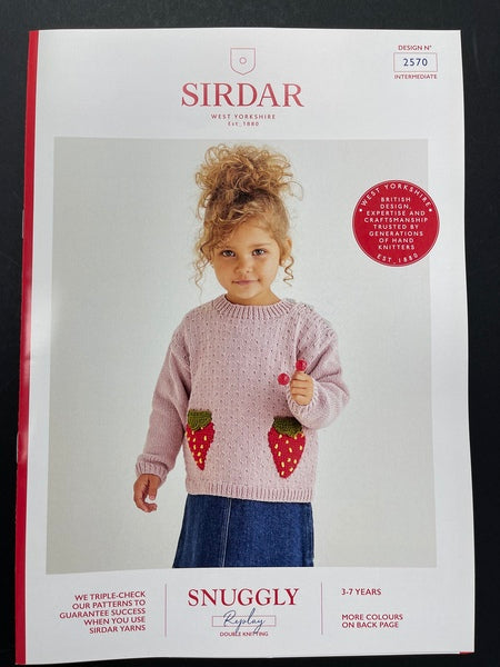 Knitting Pattern - Sirdar Snuggly Replay DK - Childs Jumper Booklet 2570