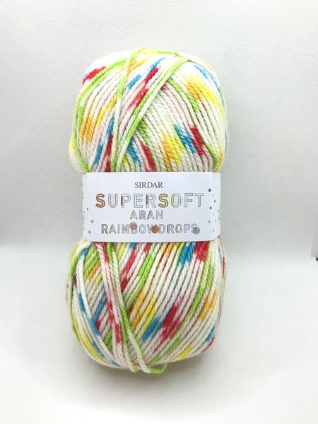 Sirdar Snuggly Supersoft Rainbow Drops Aran Baby Yarn 100g - Pick & Mix 0861 (Discontinued)