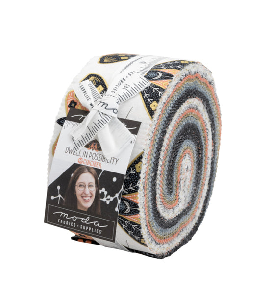 Moda Jelly Roll Dwell In Possibility by Gingiber - 48310JR