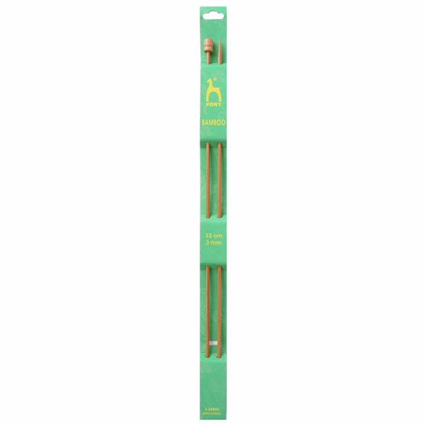 Pony Bamboo Single-Ended Knitting Needles 3.00mm 33cm 66805