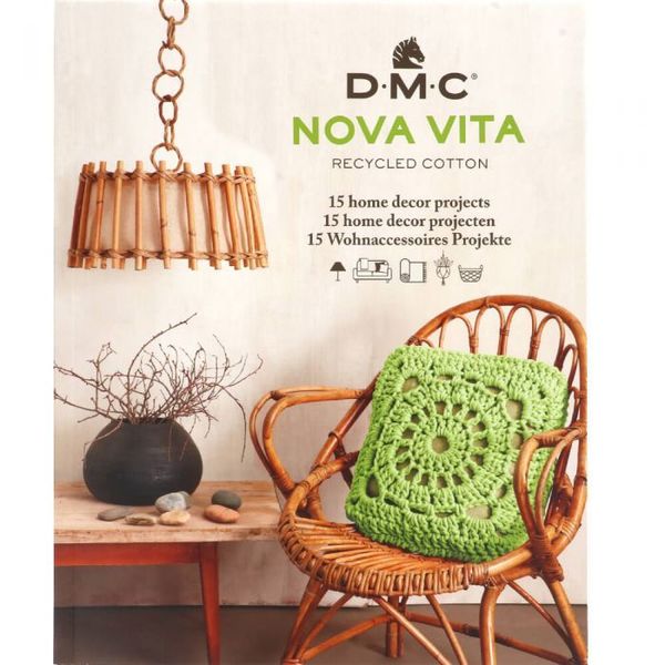 DMC Book Nova Vita Recycled Cotton Book 15 Home Decor Projects