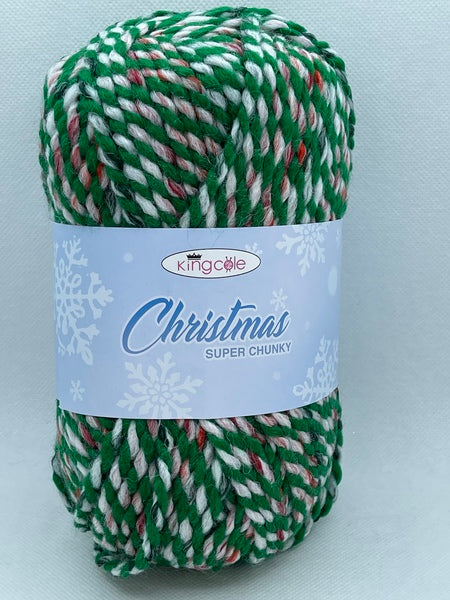 King Cole Christmas Super Chunky Yarn 100g - Elf 6100