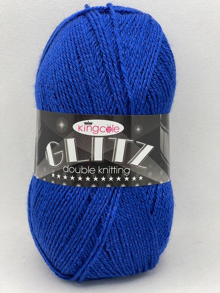 King Cole Glitz DK Yarn 100g - Sapphire 3499