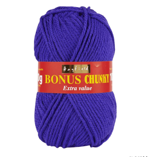 Hayfield Bonus Chunky Yarn 100g - Bright Purple 0828